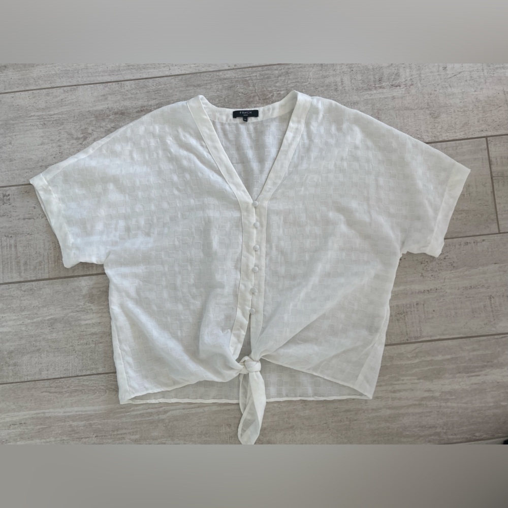 FRNCH Paris White Blouse M/L